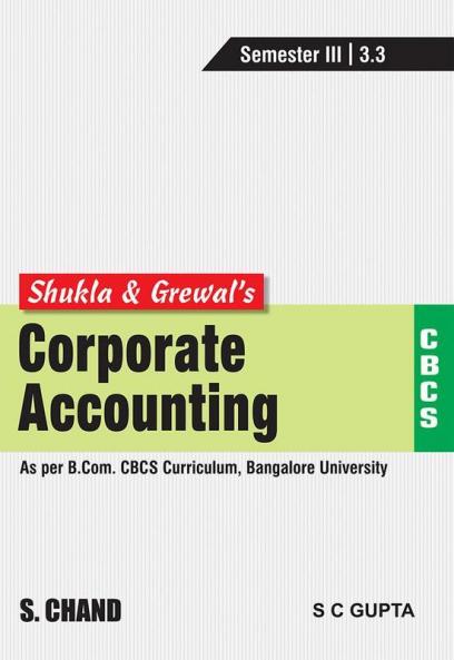 Corporate Accounting [CBCS BLRU]