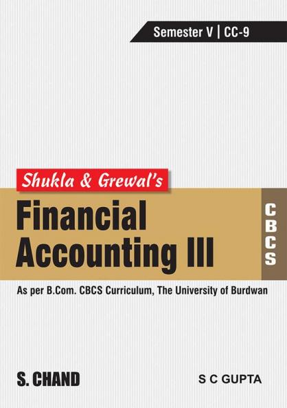 FINANCIAL ACCOUNTING III [CBCS BAWN]