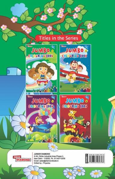 Jumbo Colouring Book 4 for 4 to 8 years old  Kids | Best Gift to Children for Drawing Coloring and Painting