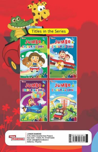Jumbo Colouring Book 5 for 4 to 8 years old  Kids | Best Gift to Children for Drawing Coloring and Painting