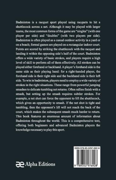 Rule Book Of Games : Badminton