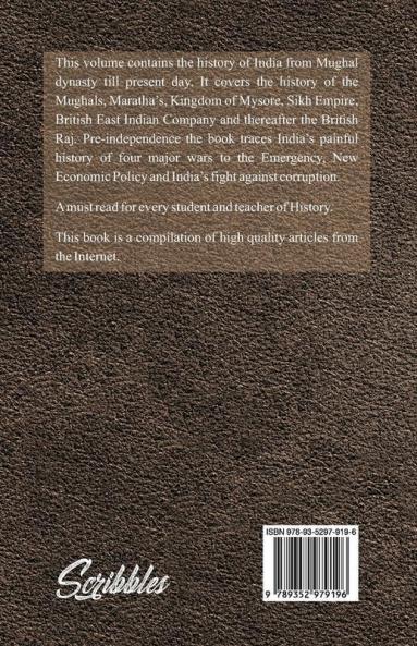 History Of Modern India - 16Th Century To Present