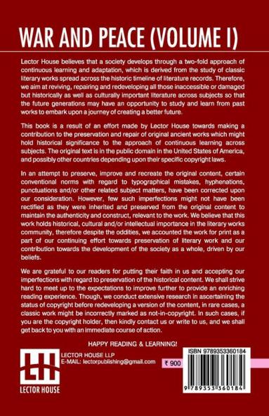 War And Peace (Volume I)