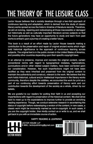 The Theory Of The Leisure Class