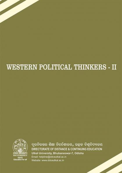 Western Political Thinkers - II (MA-Political Science) (2nd Semester) (English)