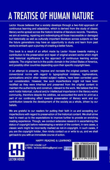 A Treatise Of Human Nature (Complete)