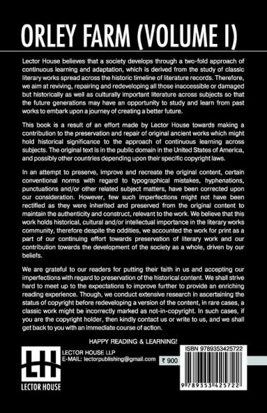 Orley Farm (Volume I)