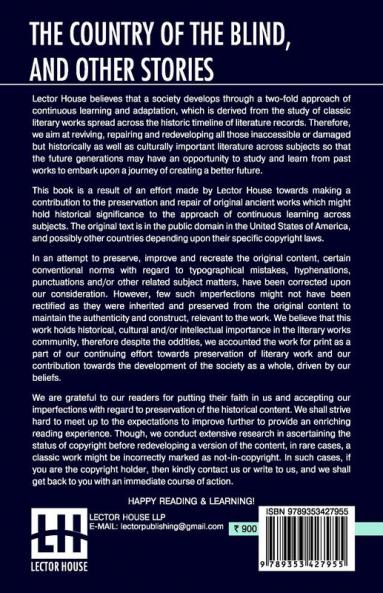 The Country Of The Blind And Other Stories