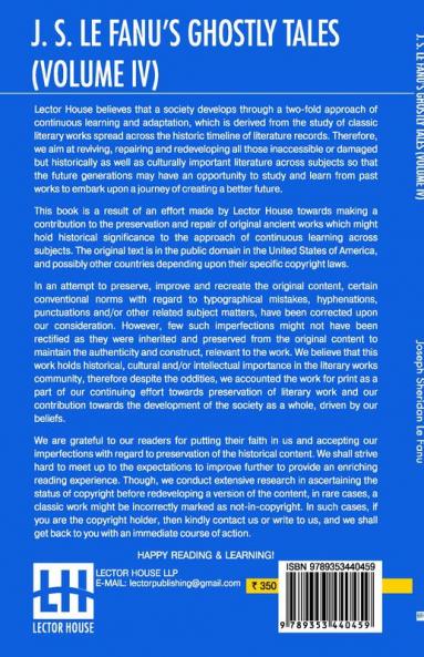 J. S. Le Fanu's Ghostly Tales (Volume IV)