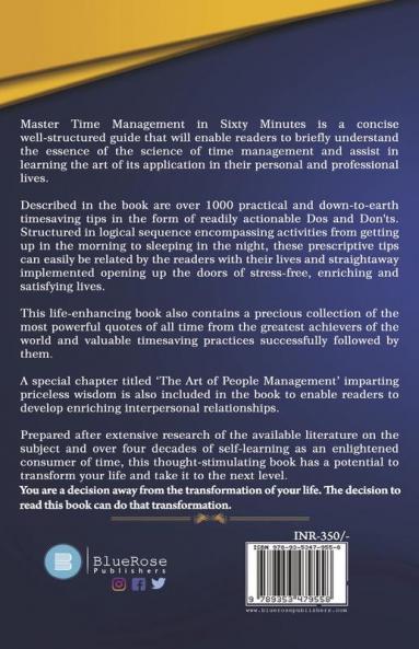 Master Time Management in Sixty Minutes