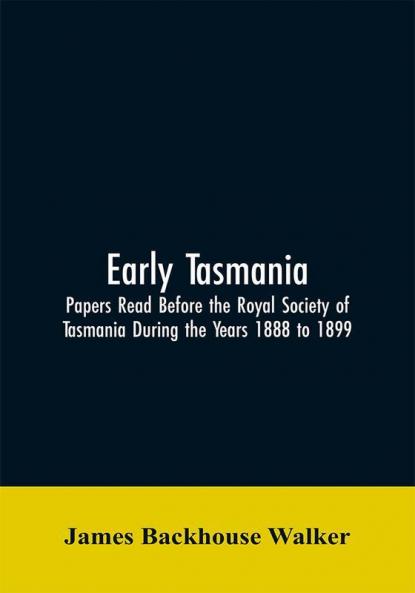 Early Tasmania