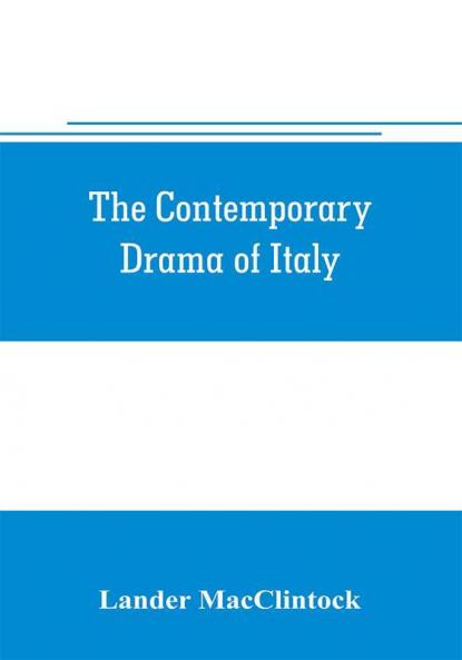 The contemporary drama of Italy