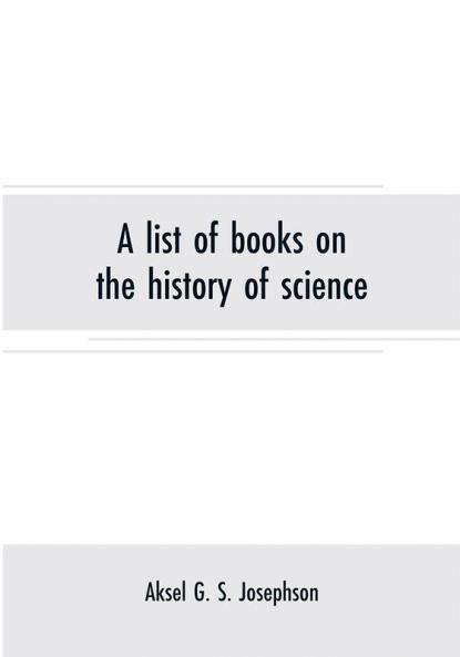 A list of books on the history of science