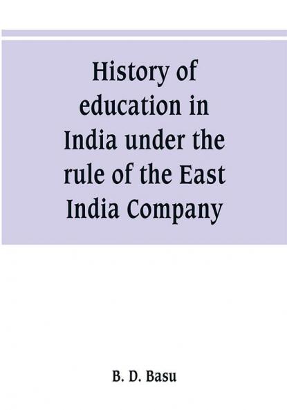 History of education in India under the rule of the East India Company