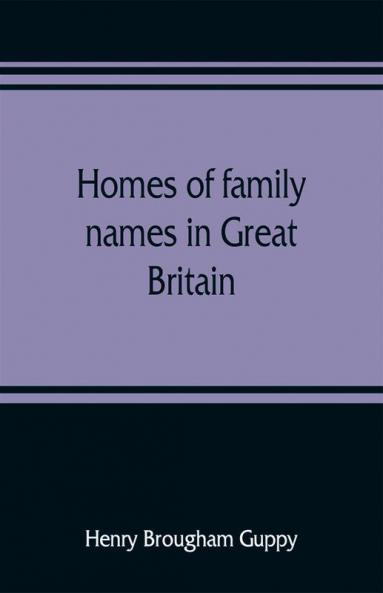 Homes of family names in Great Britain