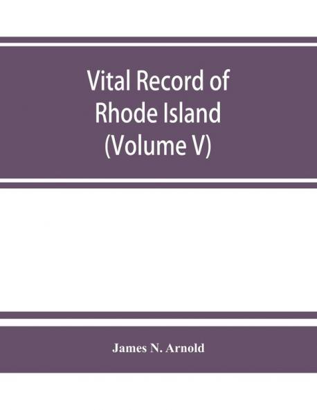 Vital record of Rhode Island