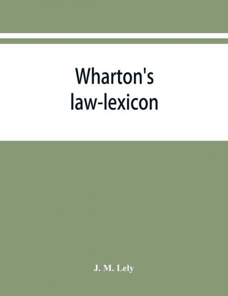 Wharton's law-lexicon