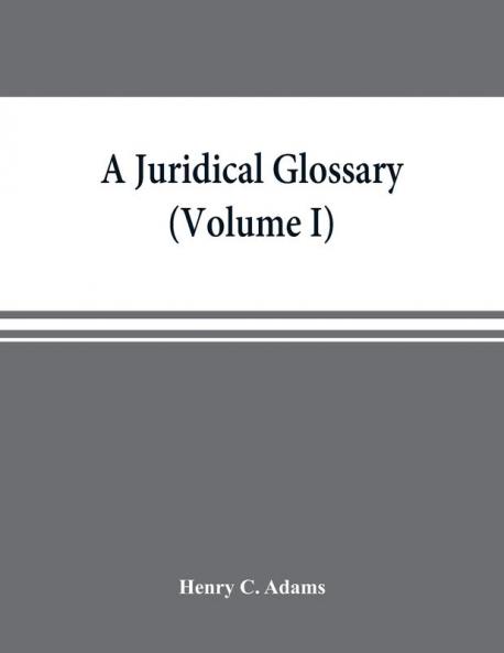A juridical glossary