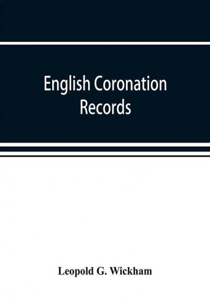 English coronation records