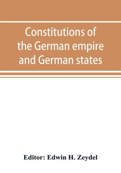 Constitutions of the German empire and German states