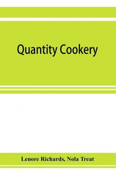 Quantity cookery