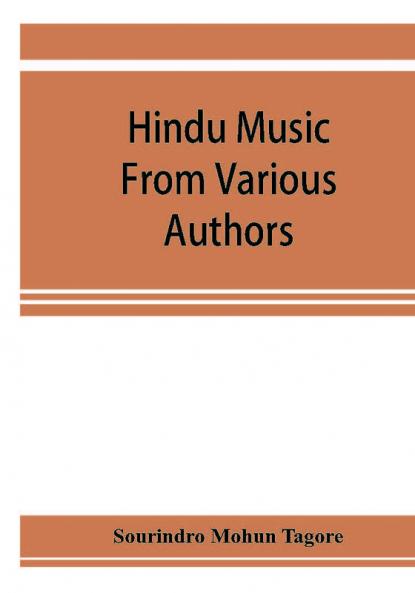 Hindu music from various authors