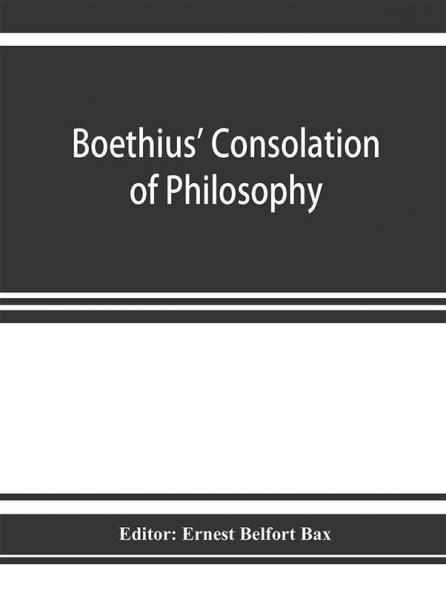 Boethius' Consolation of philosophy
