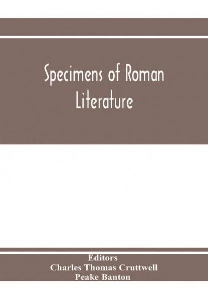 Specimens of Roman literature