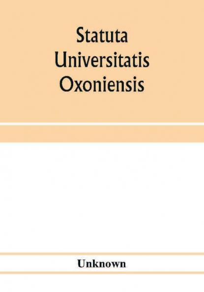 Statuta Universitatis Oxoniensis