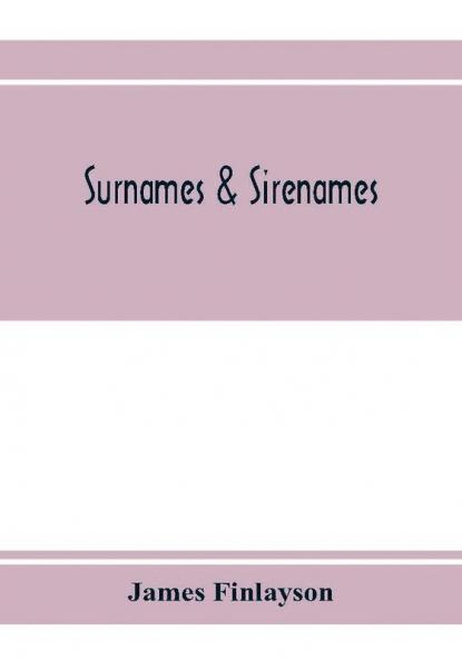 Surnames & sirenames