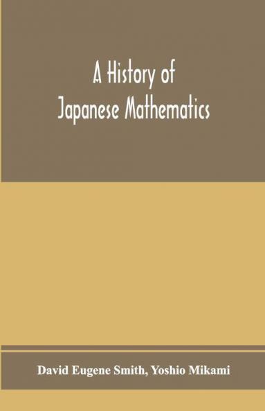 A history of Japanese mathematics