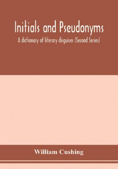 Initials and pseudonyms