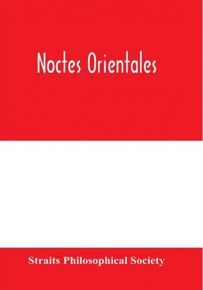 Noctes orientales