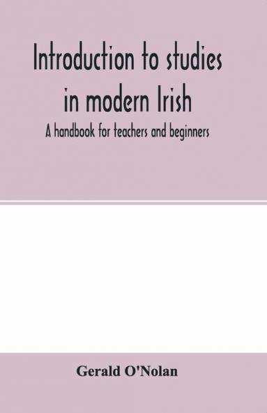 Introduction to studies in modern Irish