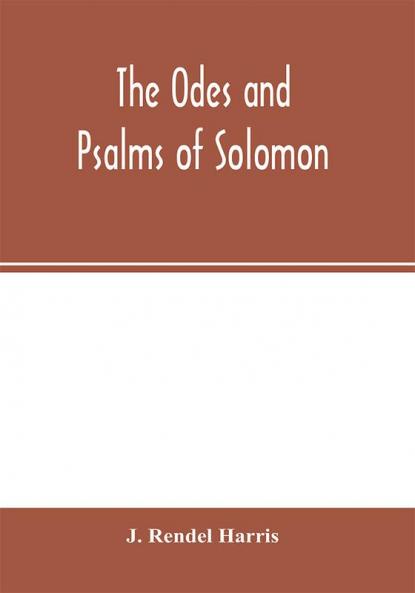 The Odes and Psalms of Solomon