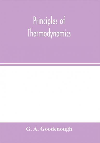 Principles of thermodynamics