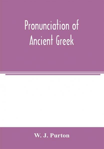 Pronunciation of ancient Greek