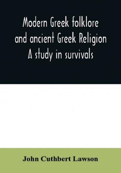 Modern Greek folklore and ancient Greek religion