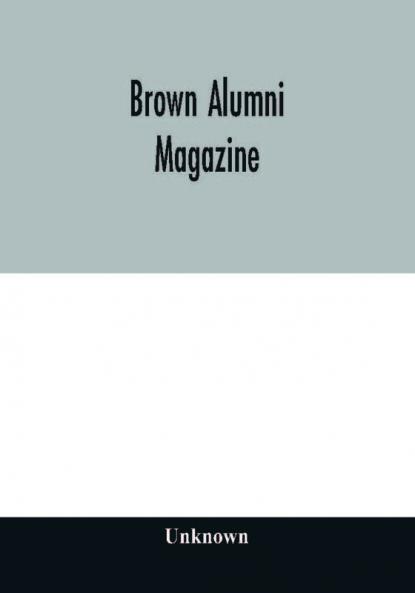 Brown alumni magazine