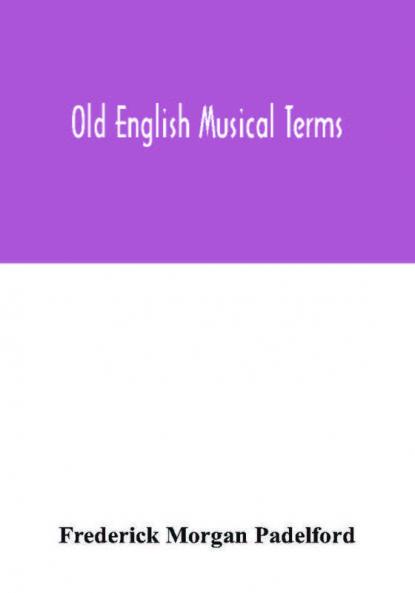 Old English musical terms