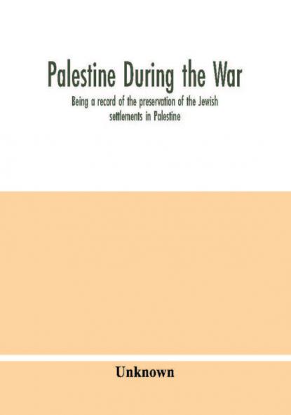 Palestine during the war