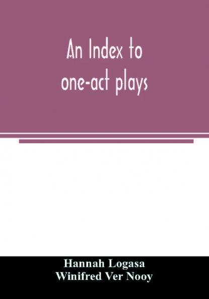 An index to one-act plays