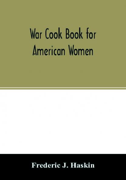War cook book for American women