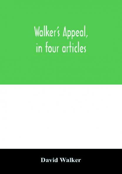 Walker's appeal in four articles