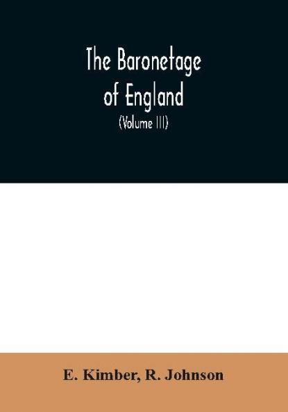 The baronetage of England