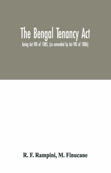The Bengal Tenancy Act