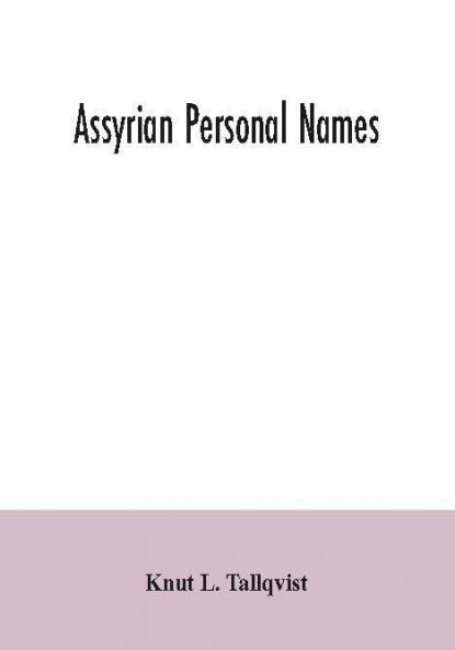 Assyrian personal names