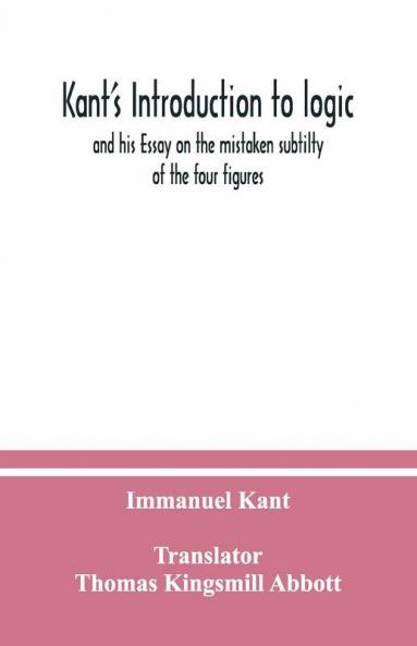 Kant'S Introduction To Logic