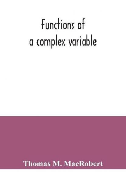 Functions of a complex variable