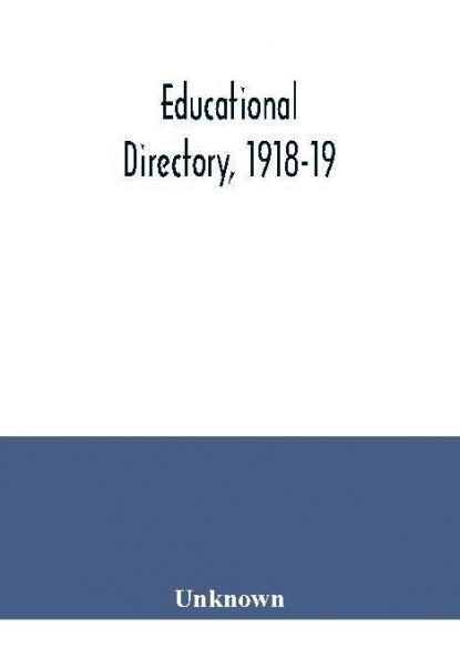 Educational directory 1918-19
